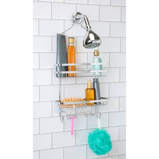 Bath Bliss Chrome Venice Shower Caddy